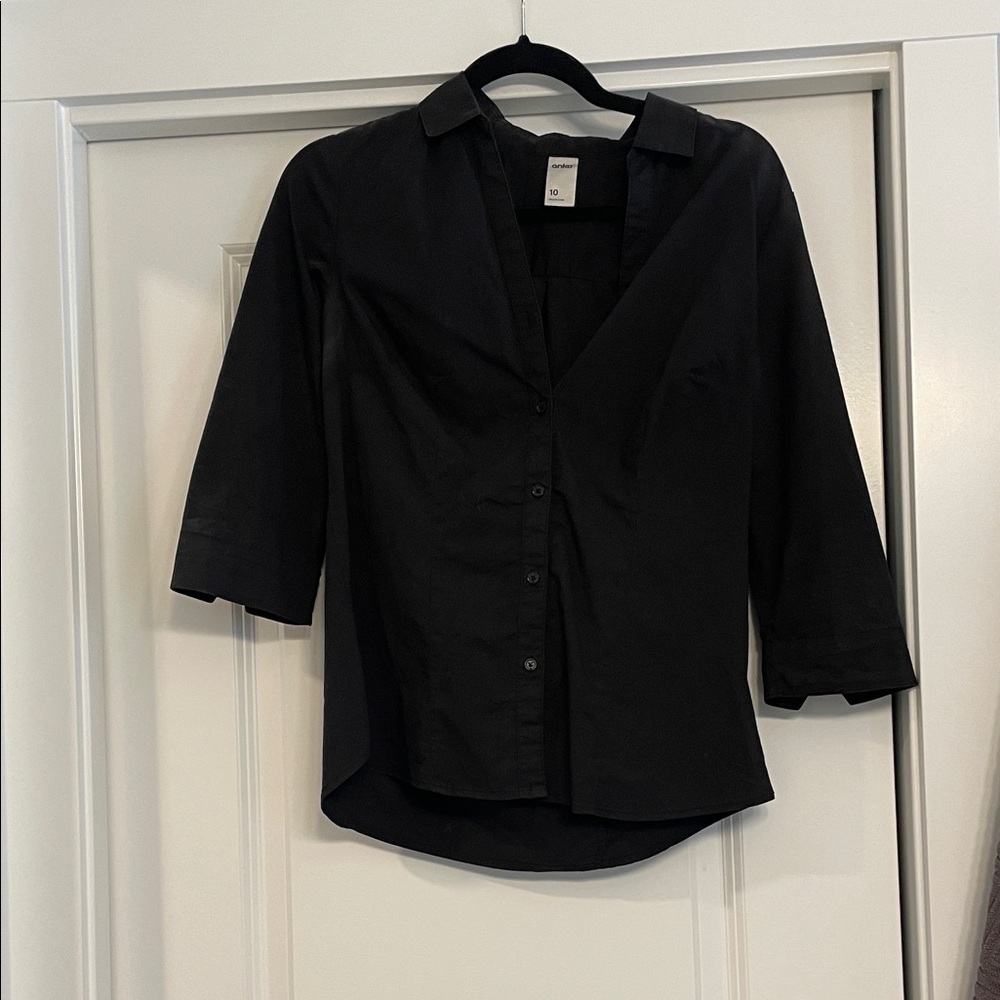 Classic Black Women's Blouse